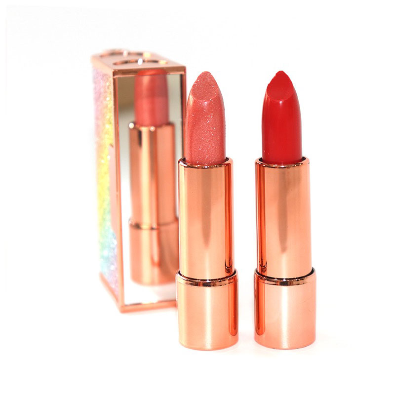Golden Tube Custom Makeup Matte Lipstick Vegan Organic Non Toxic Lipstick Private Label Velvet Waterproof Lipstick
