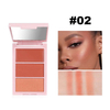 3 Color Mineral Blush Palette Multi Functional Highlighter Contour Illuminator Flawless Radiant Finish Blush