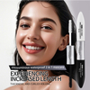 2-in-1 Double-ended Vegan 3D Fiber Waterproof Mascara, Equipped with Curling Extension And Quick-drying Anti-slip Formula Eyelash膏