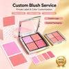 WHY BEAUTY 4 Colors Blush Palette Buildable Natural Matte Blush Powder Private Label OEM ODM Cosmetic