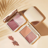 Natural Finish Translucent Contouring Powder All in One Blush Highlighter Palette Waterproof Smudge Proof Face Makeup