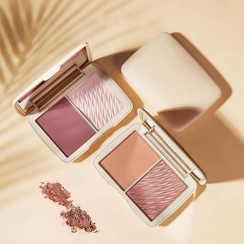 Natural Finish Translucent Contouring Powder All in One Blush Highlighter Palette Waterproof Smudge Proof Face Makeup