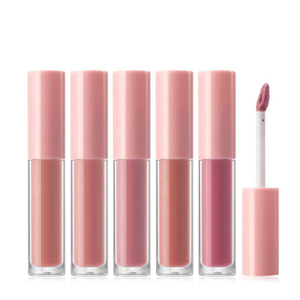 Long-Lasting Cosmetics Cute Clear Glitter Matte Non-Stick Vegan Natural Fruit Lipgloss Moisturizing Lip Plumping Oil