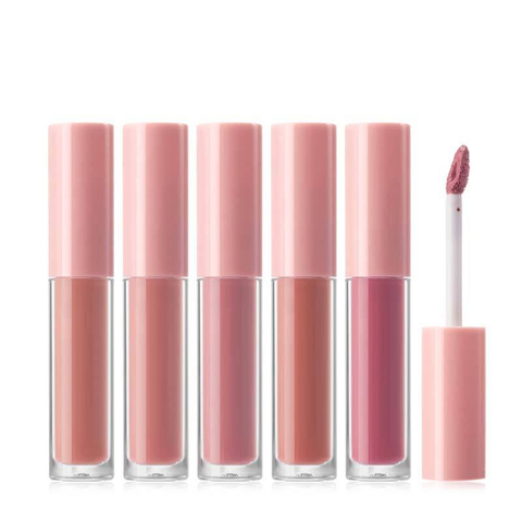 Long-Lasting Cosmetics Cute Clear Glitter Matte Non-Stick Vegan Natural Fruit Lipgloss Moisturizing Lip Plumping Oil