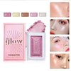 Single Color Blush & Highlight Powder Natural Brightening Pearlescent Glitter for 3D Radiant Makeup Glow