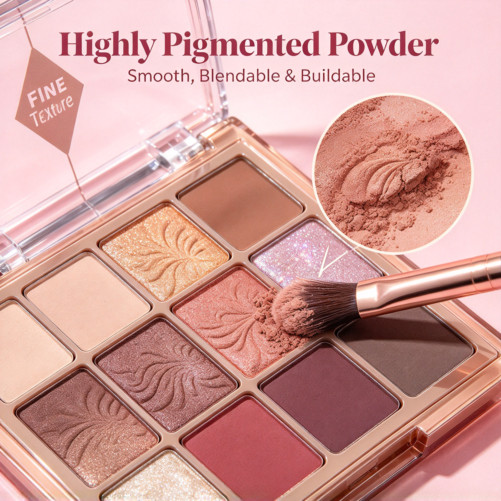 Private Label Spice Mini Eyeshadow Palette 9 Shades Matte Shimmer Highly Pigmented Vegan With ISO GMPC MSDS Halal Custom Cosmetic OEM ODM Small Batch MOQ500