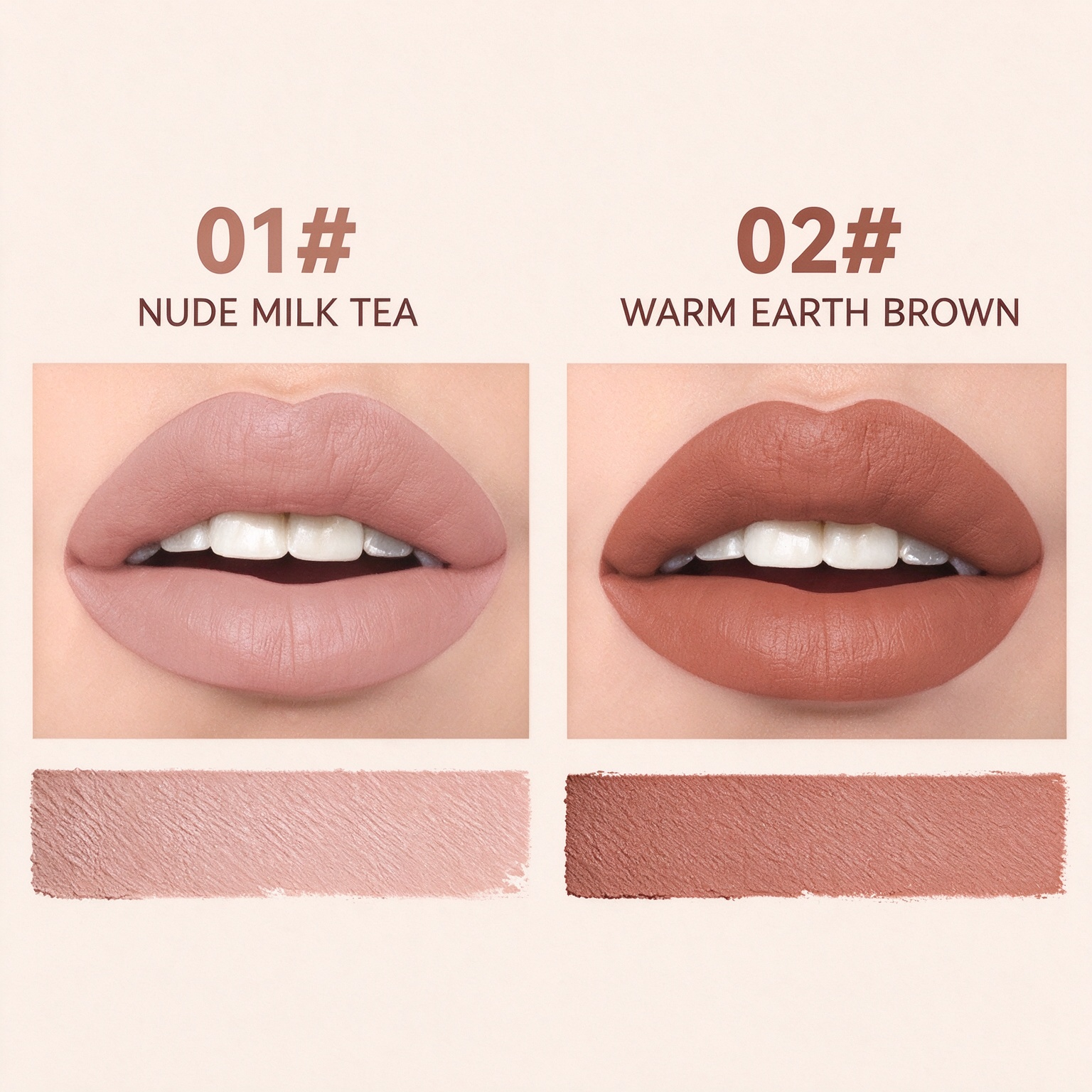 4 Colors Square Tube Matte Liquid Lipstick Set Private Label Long Lasting Lip Tint