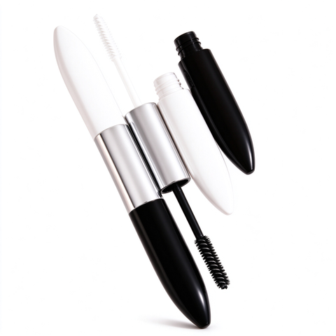 OEM ODM 2 in 1 Dual Ended 3D Fiber Mascara, Waterproof Curling Lash Extension, Quick Dry Anti Smudge, Vegan Cruelty Free, GMPC MSDS Halal Certified Private Label Mascara