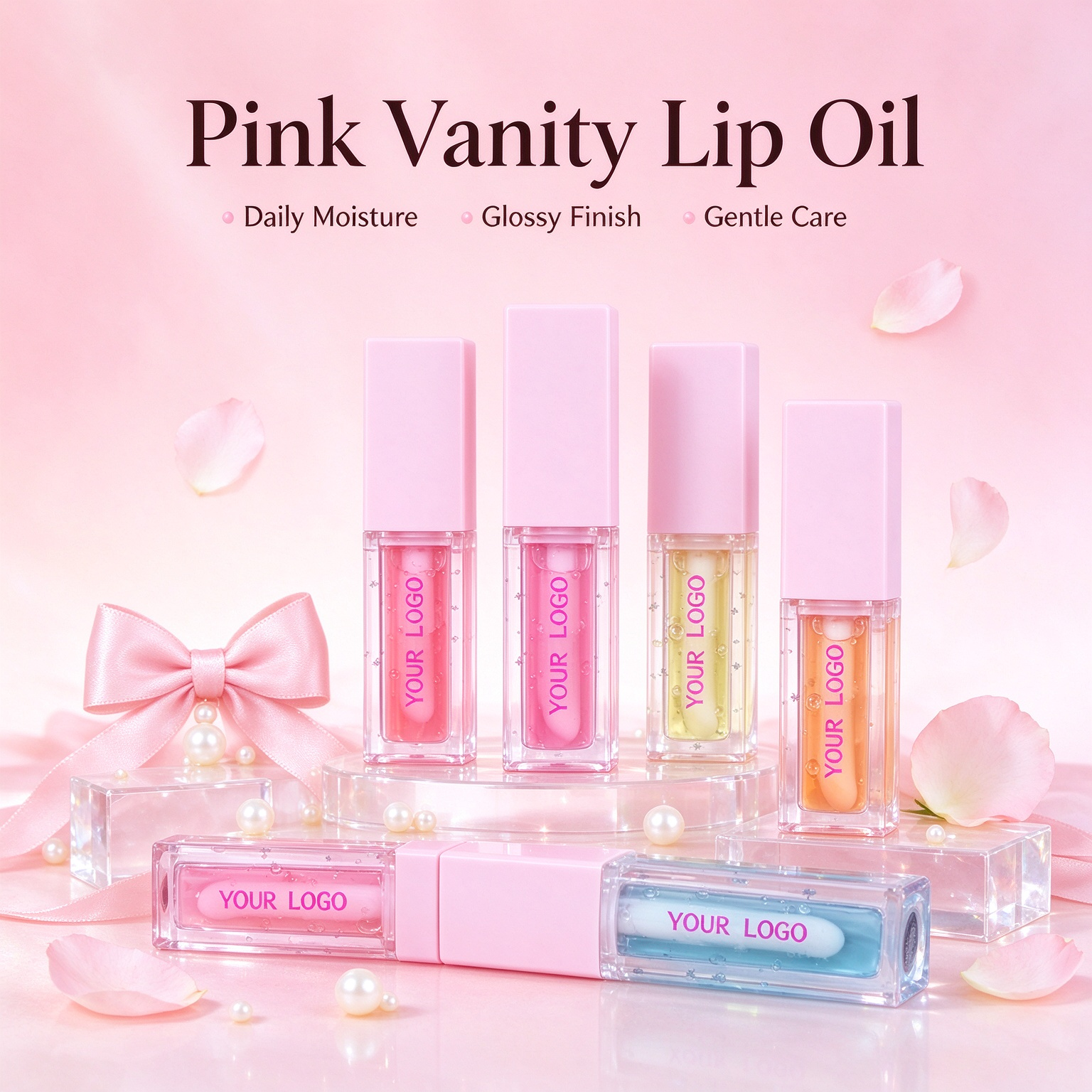 Private Label Girls Sweet Lip Oil Nourishing High Shine Non Sticky Lip Gloss