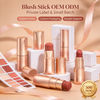OEM Creamy Blush Stick, Soft Tip Smooth Cream Blush Stick, Long Lasting Waterproof Face Blush, GMPC MSDS Halal Certified Custom Private Label Makeup