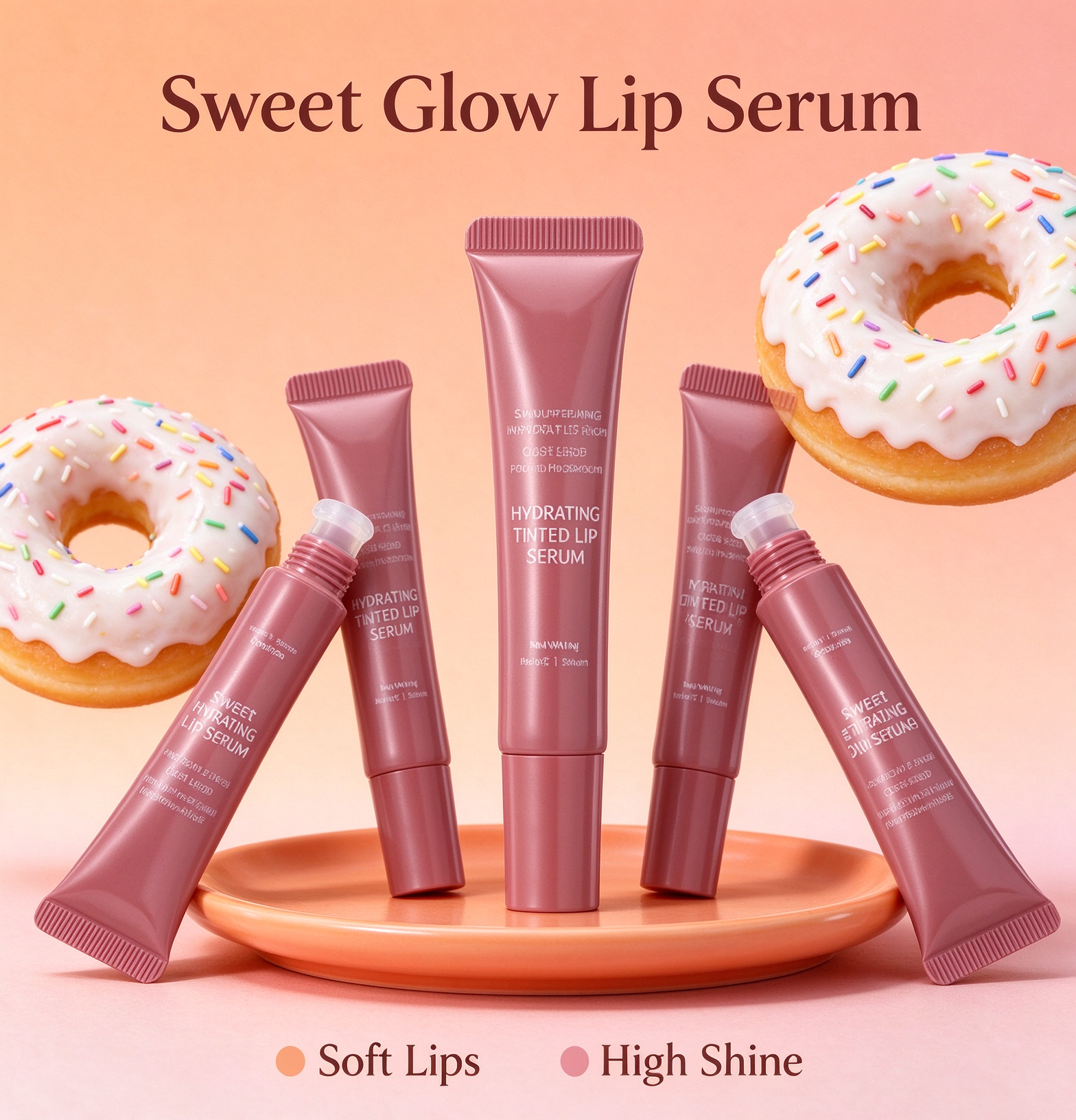 Private Label Sweet Glow Tinted Lip Serum Moisturizing Beautiful Color Daily Lip Care