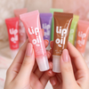 Wholesale 6-Color Glitter Liquid Fruit-Flavored Lip Oil Hydrating Mirror Surface Long-Lasting Nourishing Lip Balm Foreign