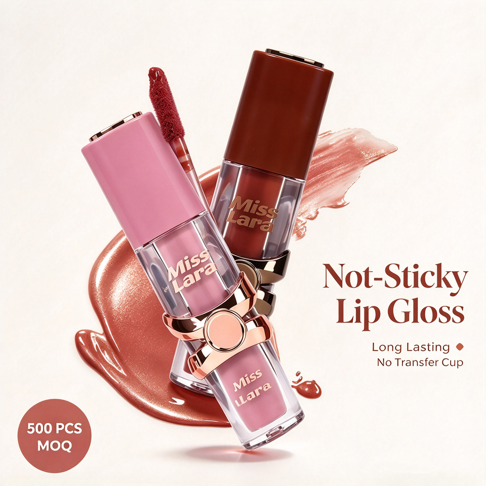 Custom Logo No Transfer Lipgloss Bulk Wholesale Smudgeproof Matte Glossy Lip Gloss for Promotion