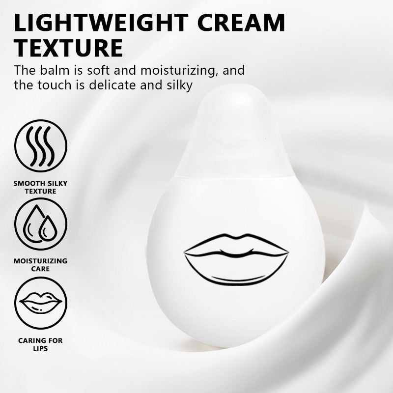 Hydrating Lip Balm with Squalane & Amino Acids Plumping Repairing and Nourishing Formula for Smooth Lips