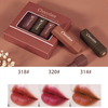 Chocolate Matte Lipstick Set Long Lasting Hydrating Non-Stick Cup Lip Tint