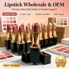 Private Label Matte Lipstick, Silky Smooth High Pigment Lip Stick, Comfortable Long Wear Lip Makeup, Vegan Cruelty Free, ISO GMPC MSDS Halal, OEM ODM Small Batch MOQ500