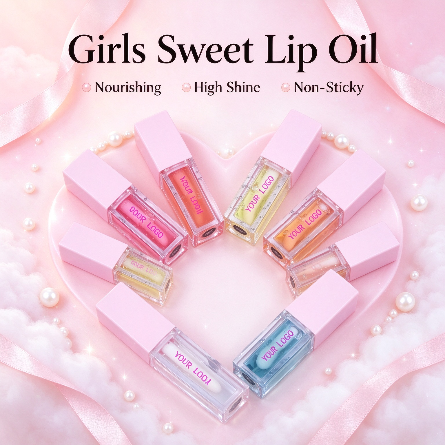 Private Label Girls Sweet Lip Oil Nourishing High Shine Non Sticky Lip Gloss
