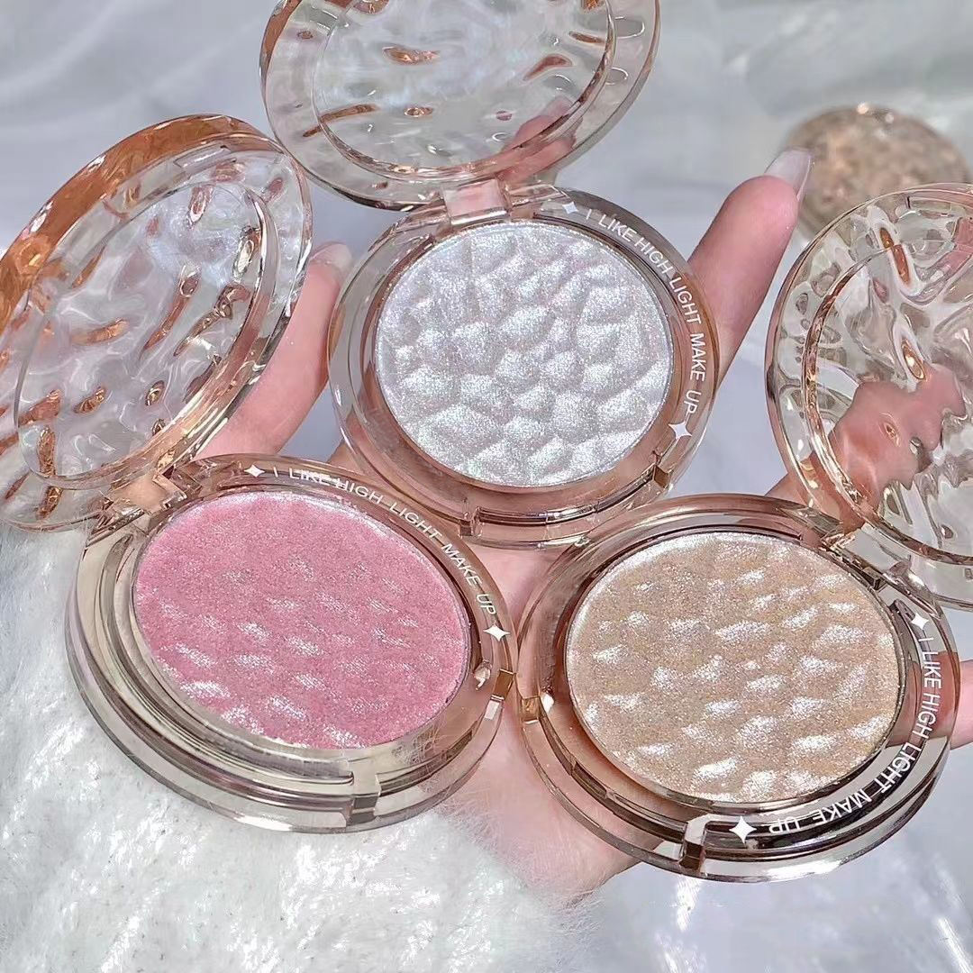 AOMO Mineral Herbal with Waterproof Long-Lasting Brightening Formula Pressed Powder Highlighter Palette