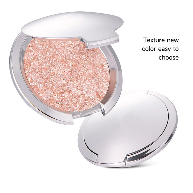 Pressed Pigmented Bronzer Highlighter Face Contour Private Label Vegan Custom Makeup Single Highlighter Palette