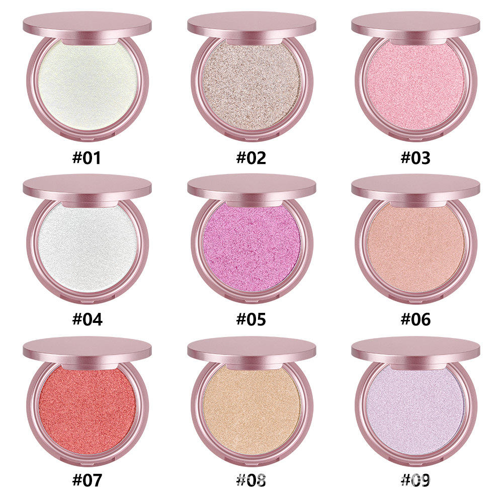 Metallic Shimmer Waterproof Eyeshadow Pigment Pressed Powder Highlighters Eye Makeup for Dark Skin Tone Chemical Ingredients
