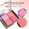 WHY BEAUTY 4 Colors Blush Palette Buildable Natural Matte Blush Powder Private Label OEM ODM Cosmetic