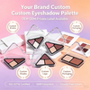 Atomic Kitten OEM ODM Triangle 3 Color Eyeshadow Palette Long Lasting Waterproof Portable Tri-color Eye Shadow