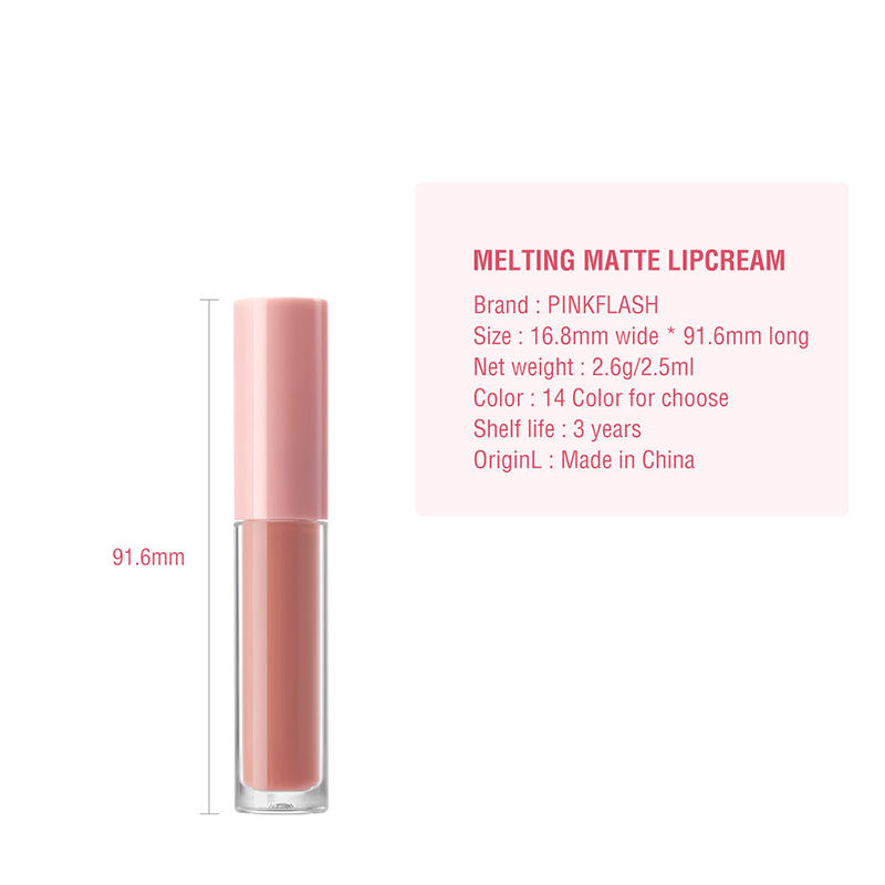 Long-Lasting Cosmetics Cute Clear Glitter Matte Non-Stick Vegan Natural Fruit Lipgloss Moisturizing Lip Plumping Oil