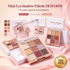 Private Label Spice Mini Eyeshadow Palette 9 Shades Matte Shimmer Highly Pigmented Vegan With ISO GMPC MSDS Halal Custom Cosmetic OEM ODM Small Batch MOQ500