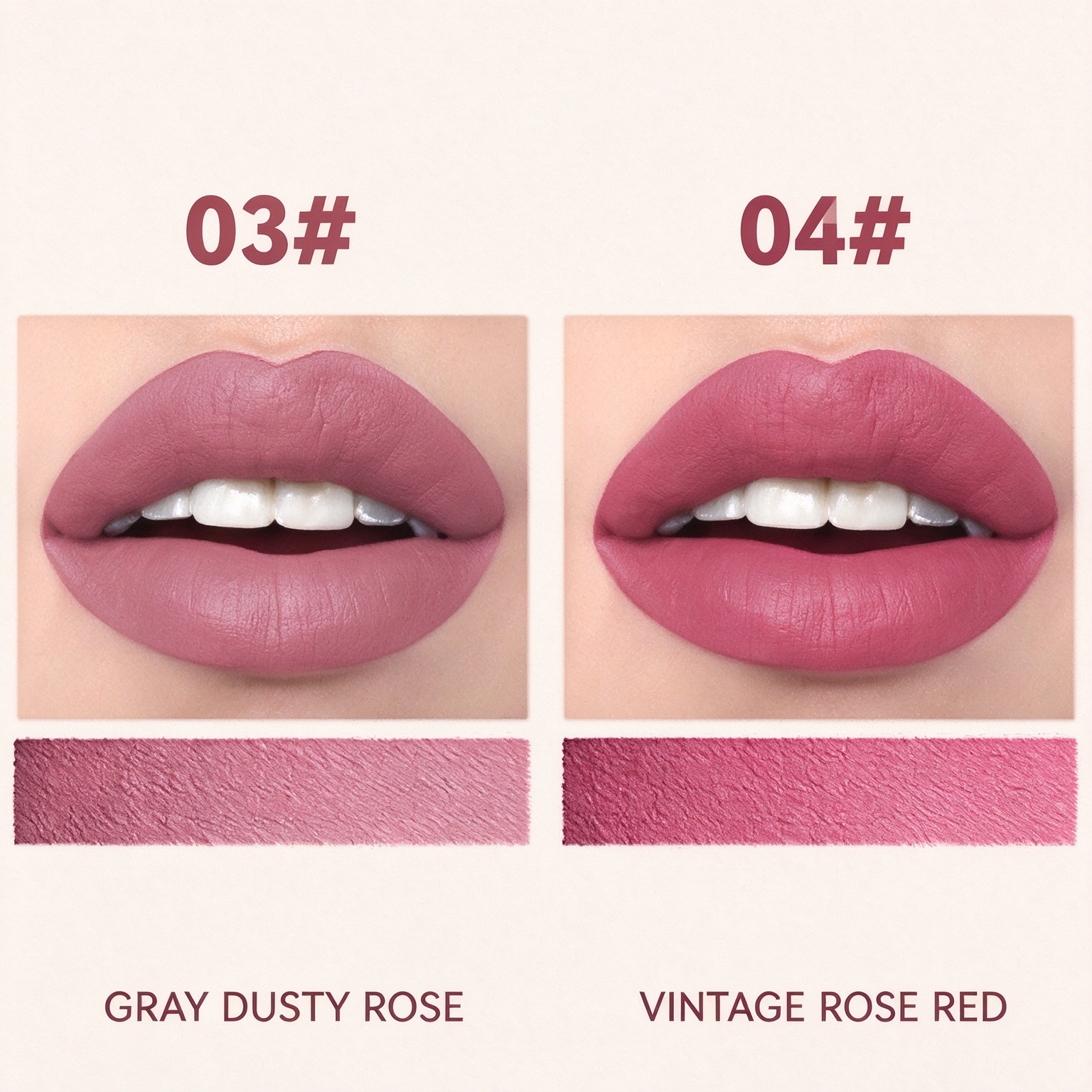 4 Colors Square Tube Matte Liquid Lipstick Set Private Label Long Lasting Lip Tint