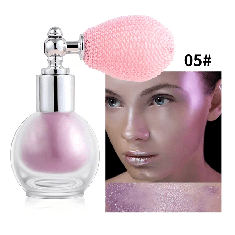 Sparkling Fairy Highlighter Powder Spray Waterproof High Gloss Glitter Body Bronzer Highlight Powder Makeup Shimmering Contour