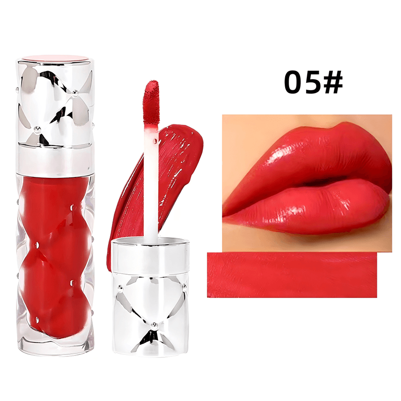 New Natural Shine Wholesale Private Label Water Mirror Glossy Lip Gloss Set Moisturizing Glitter Lip Gloss Kit Long Lasting Makeup Lip Gloss