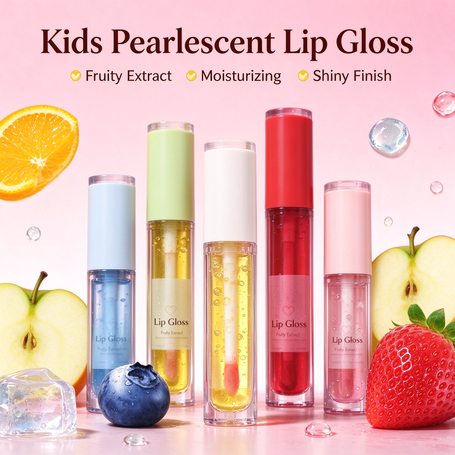Private Label 6 Shades Fruit Scent Lip Gloss Hydrating Nourishing Color Changing Lip Oil Tint