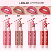 Private Label 4 In 1 Moisturizing Lip Gloss Long Lasting Non Stick Bright Color Lip Tint