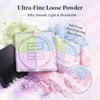 Private Label 4 Color Loose Setting Powder Ultra Fine Long Lasting Brighten Blur Face Powder Vegan With ISO GMPC MSDS Halal Custom Logo Cosmetic MOQ 500