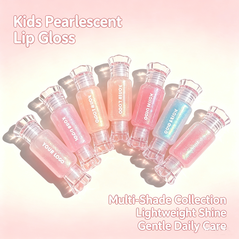 Customized Herbal Mineral Moisturizing Non-toxic Vegan Children's Lip Oil Care Sunscreen Long-lasting High-visibility Waterproof Gloss Lip Color