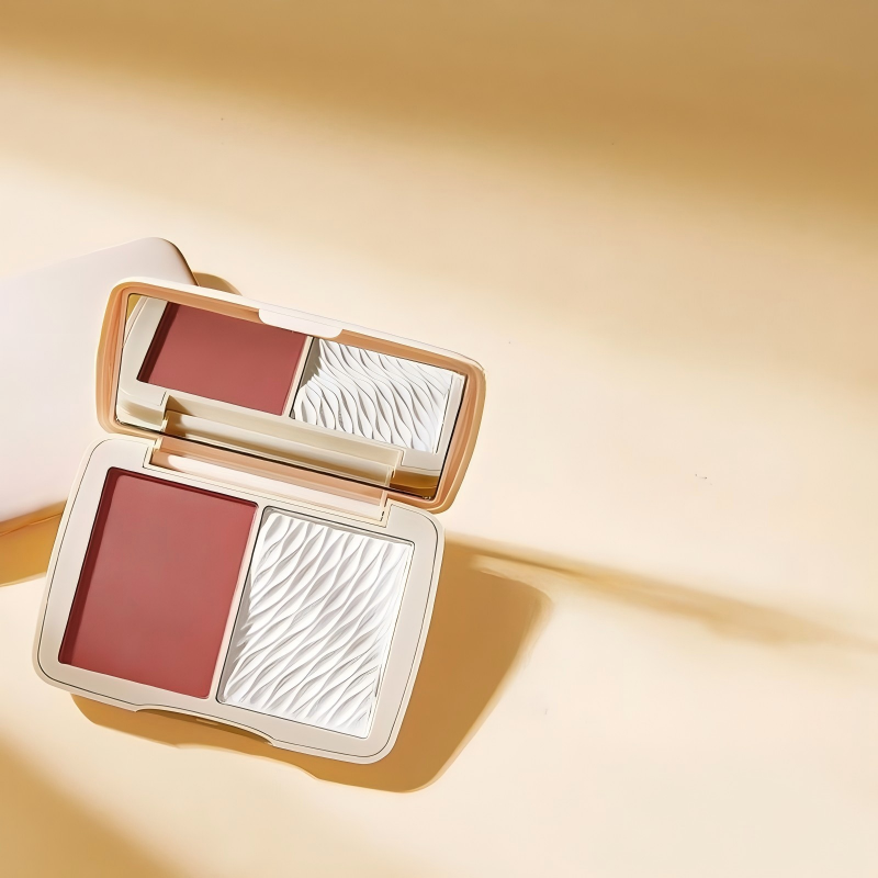 Natural Finish Translucent Contouring Powder All in One Blush Highlighter Palette Waterproof Smudge Proof Face Makeup