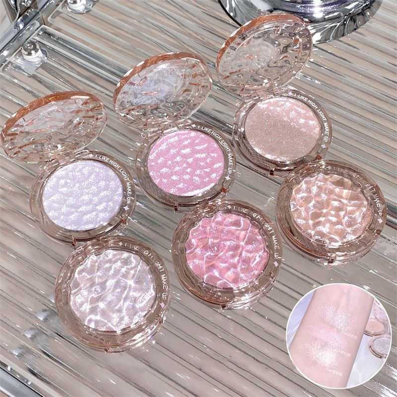AOMO Mineral Herbal with Waterproof Long-Lasting Brightening Formula Pressed Powder Highlighter Palette