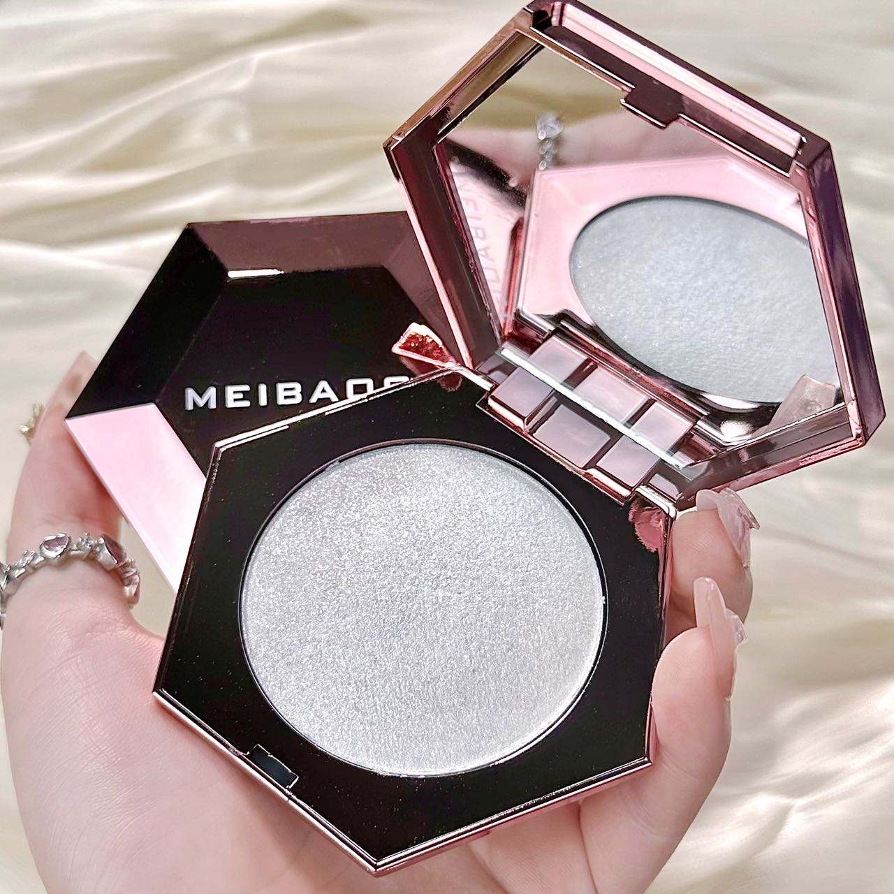 Diamond Highlighter Makeup Palette Pressed Powder Cake Pearlescent Brighten Waterproof Long-Lasting Vegan Eye Shadow Potato Face