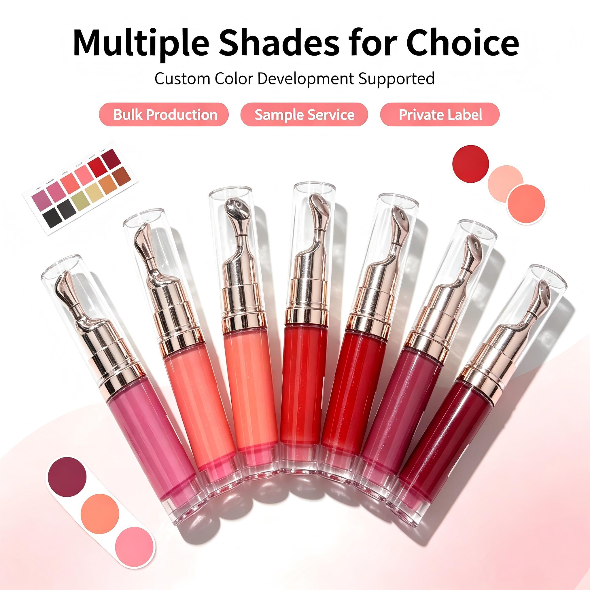 Private Label Thermal Color Change Lip Gloss, Natural Pink Finish Lip Makeup, Smooth Glide Comfortable Wear Lip Tint, Vegan Cruelty Free, ISO GMPC MSDS Halal, OEM ODM Small Batch MOQ500