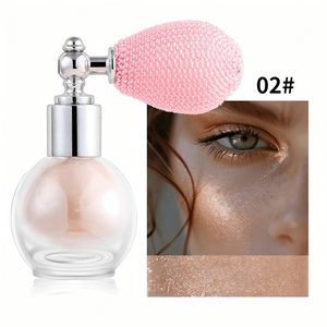 Sparkling Fairy Highlighter Powder Spray Waterproof High Gloss Glitter Body Bronzer Highlight Powder Makeup Shimmering Contour