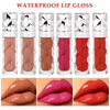 New Natural Shine Wholesale Private Label Water Mirror Glossy Lip Gloss Set Moisturizing Glitter Lip Gloss Kit Long Lasting Makeup Lip Gloss