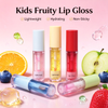 Private Label 6 Shades Fruit Scent Lip Gloss Hydrating Nourishing Color Changing Lip Oil Tint