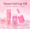Private Label Love Heart Lip Gloss Daily Moisturizing Glossy Finish Gentle Lip Care Oil