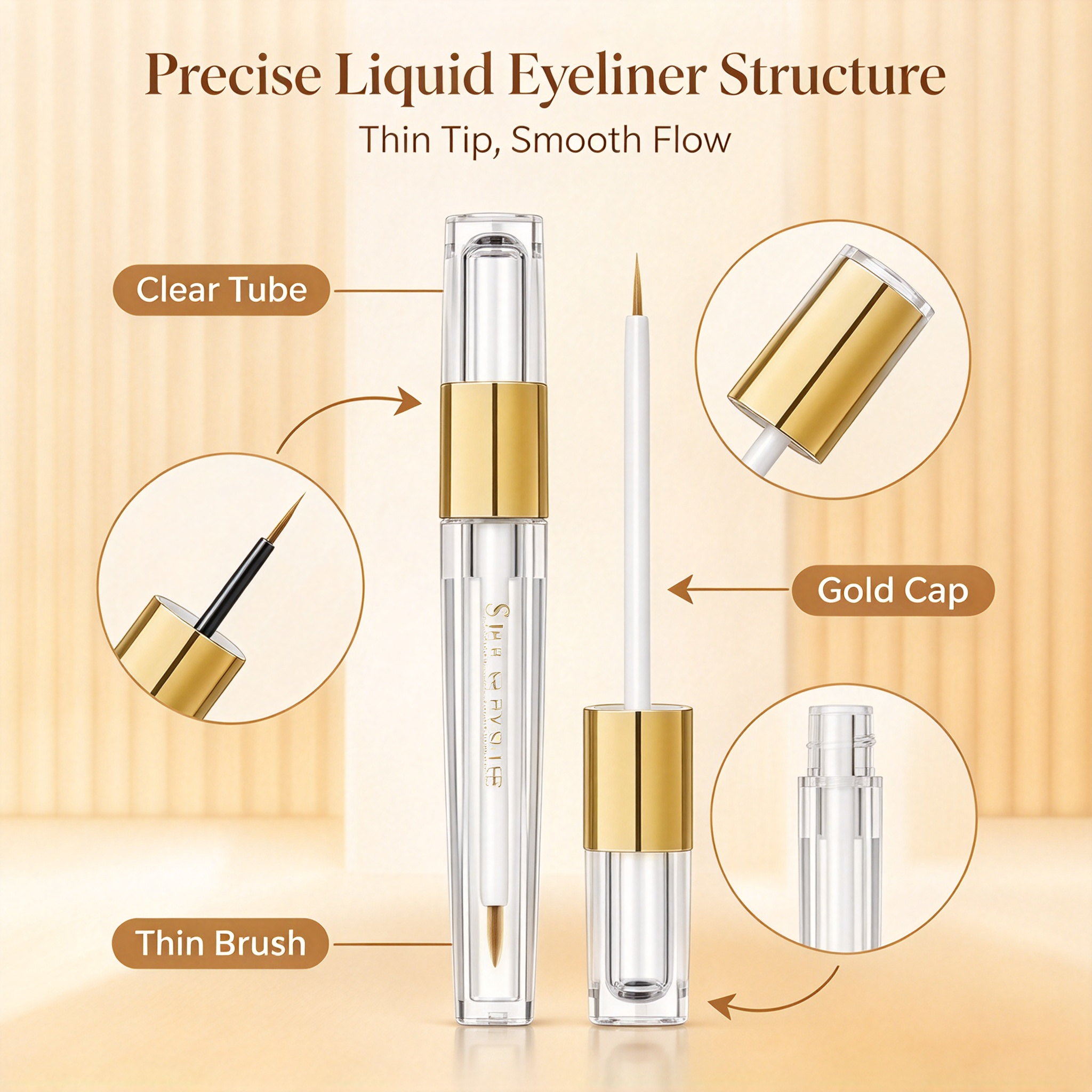 OEM ODM Eyelash Growth Serum, Natural Nourishing Lash Enhancer Serum, Lash Brow Growth Liquid, GMPC MSDS Halal Certified Private Label Eyelash Serum