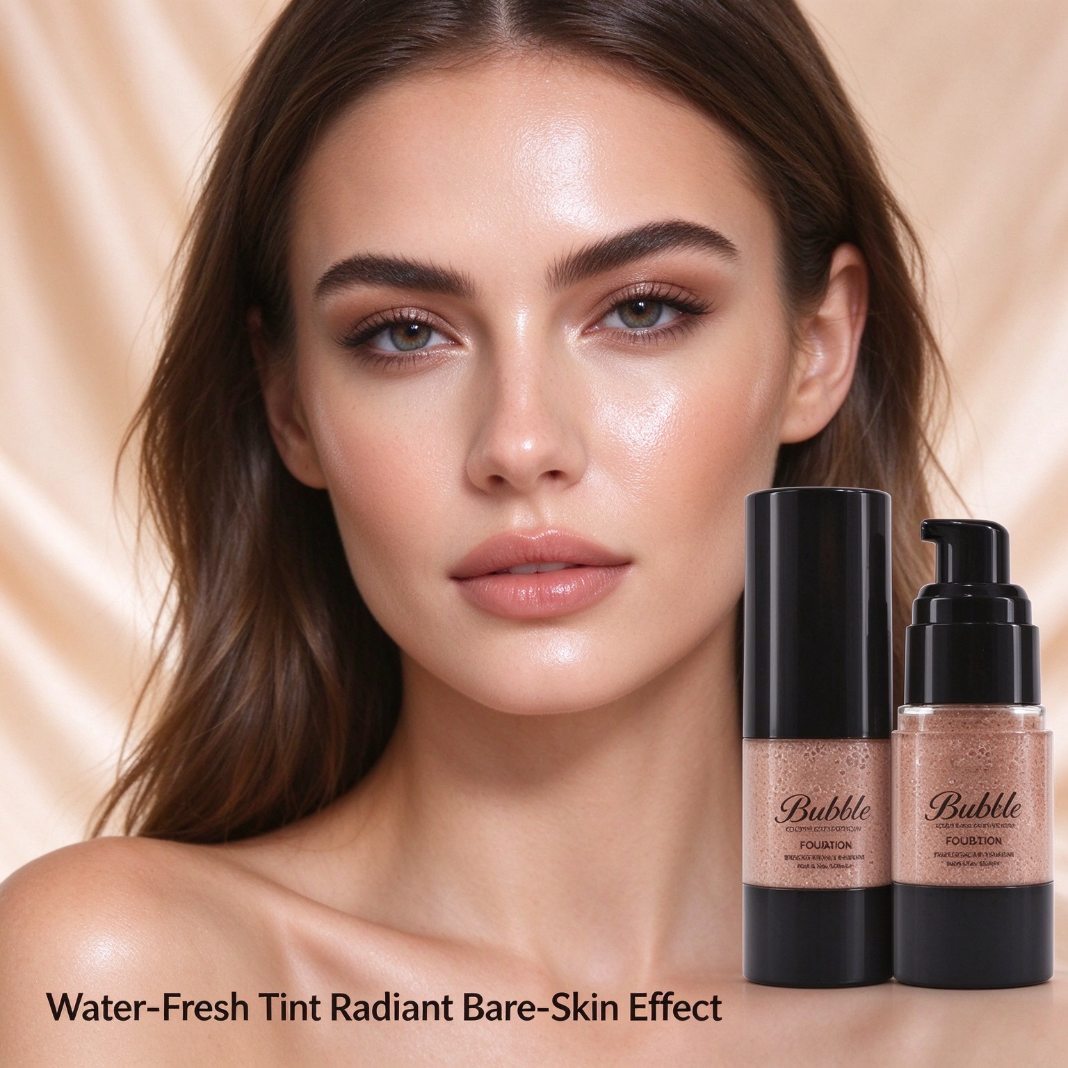 Private Label Holding Makeup Flawless Bubbles Foundation Long Lasting Waterproof Facial Cosmetic