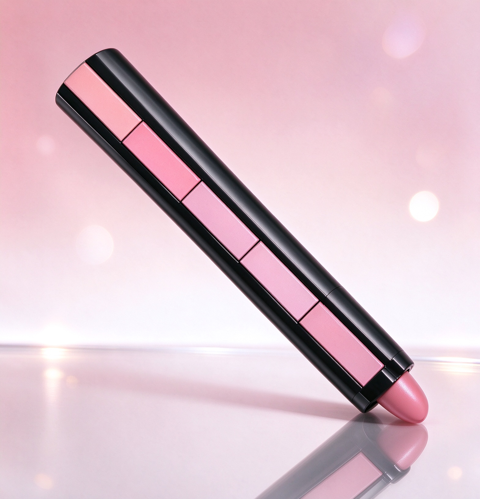 Fit Colors 5-Section Matte Velvet Lipstick with 5-Color Lip Gloss Combination Enhanced Complexion Makeup Set