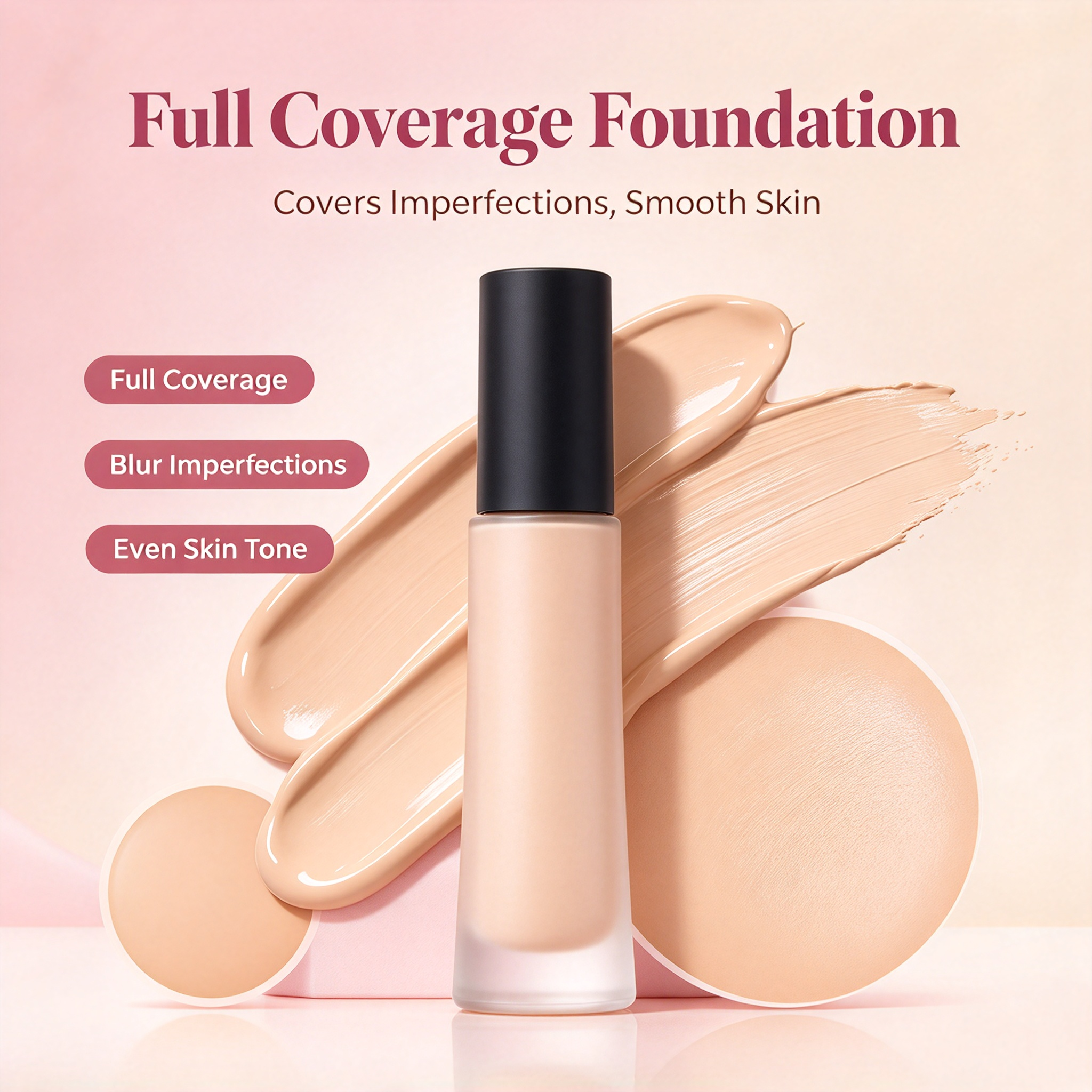 Whybeauty Long Wearing Makeup Base Foundation Transfer Whybeauty Long Wearing Makeup Base Foundation Transfer Resist MaResist Makeup Lock Full Coverage Private Label OEM ODM Liquid Foundation Cosmetic