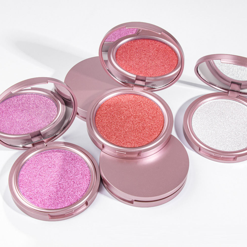 Metallic Shimmer Waterproof Eyeshadow Pigment Pressed Powder Highlighters Eye Makeup for Dark Skin Tone Chemical Ingredients