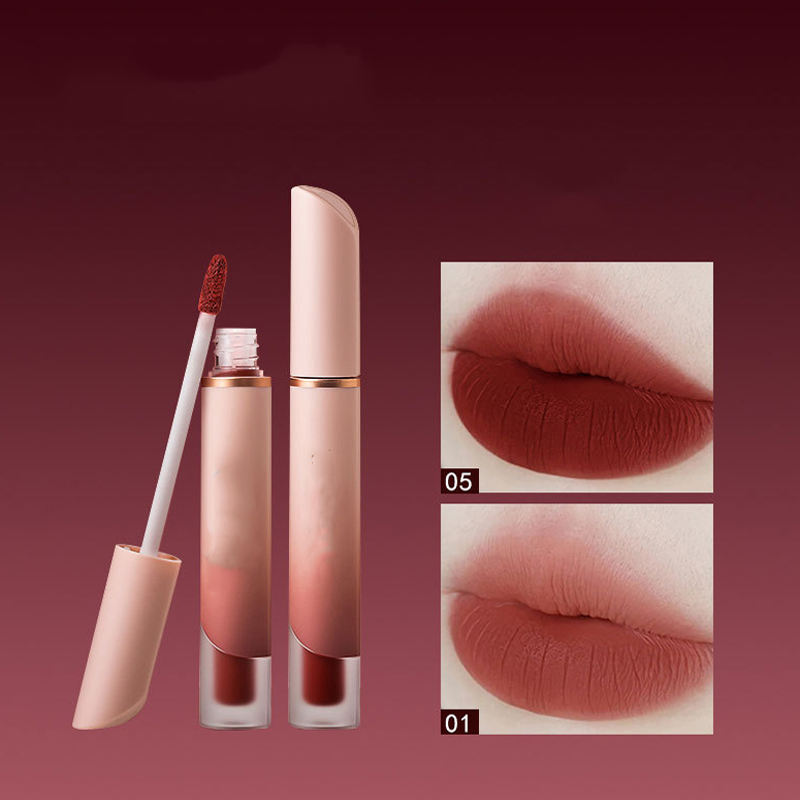 Hot Sale Velvet Matte Lip Gloss: Long-Lasting, Non-Sticky, Creamy Lipstik for Smooth & Bold Makeup Looks