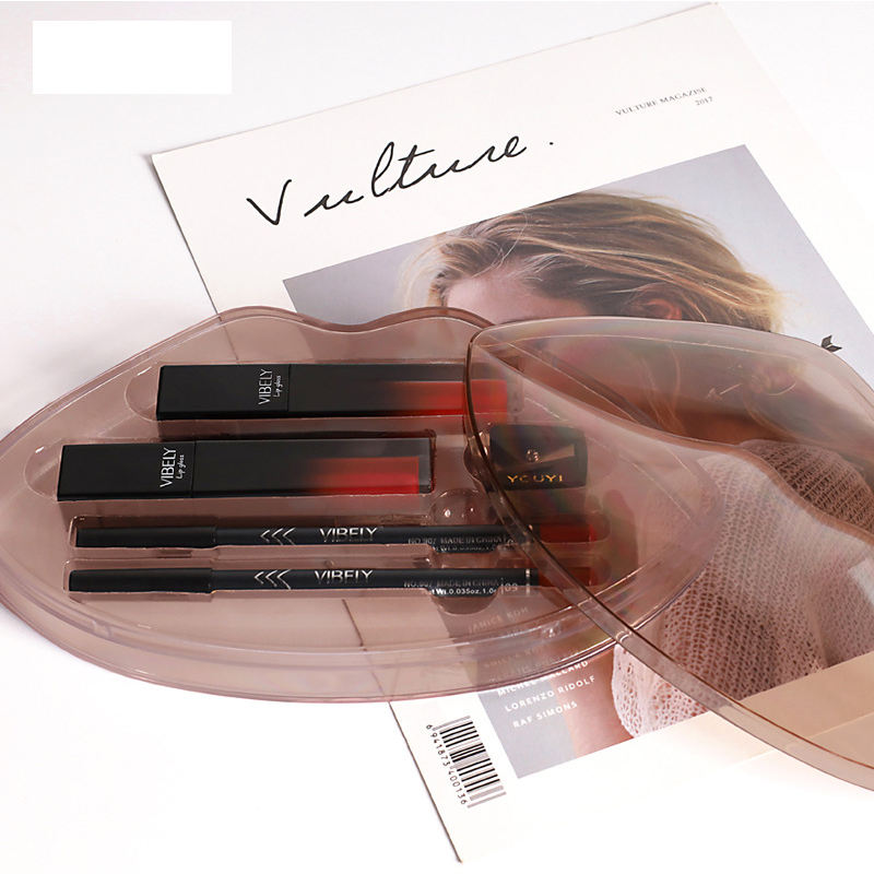 Matte Nude Lip Liner & Gloss Set Non-Stick Non-Fading Liquid Lip Glaze for Smooth Long-Lasting Makeup